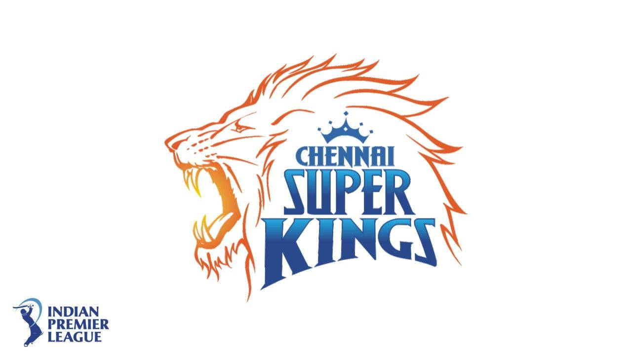 Chennai Super Kings 板球隊標誌，以咆哮的獅子、皇冠和球隊名稱爲特色。