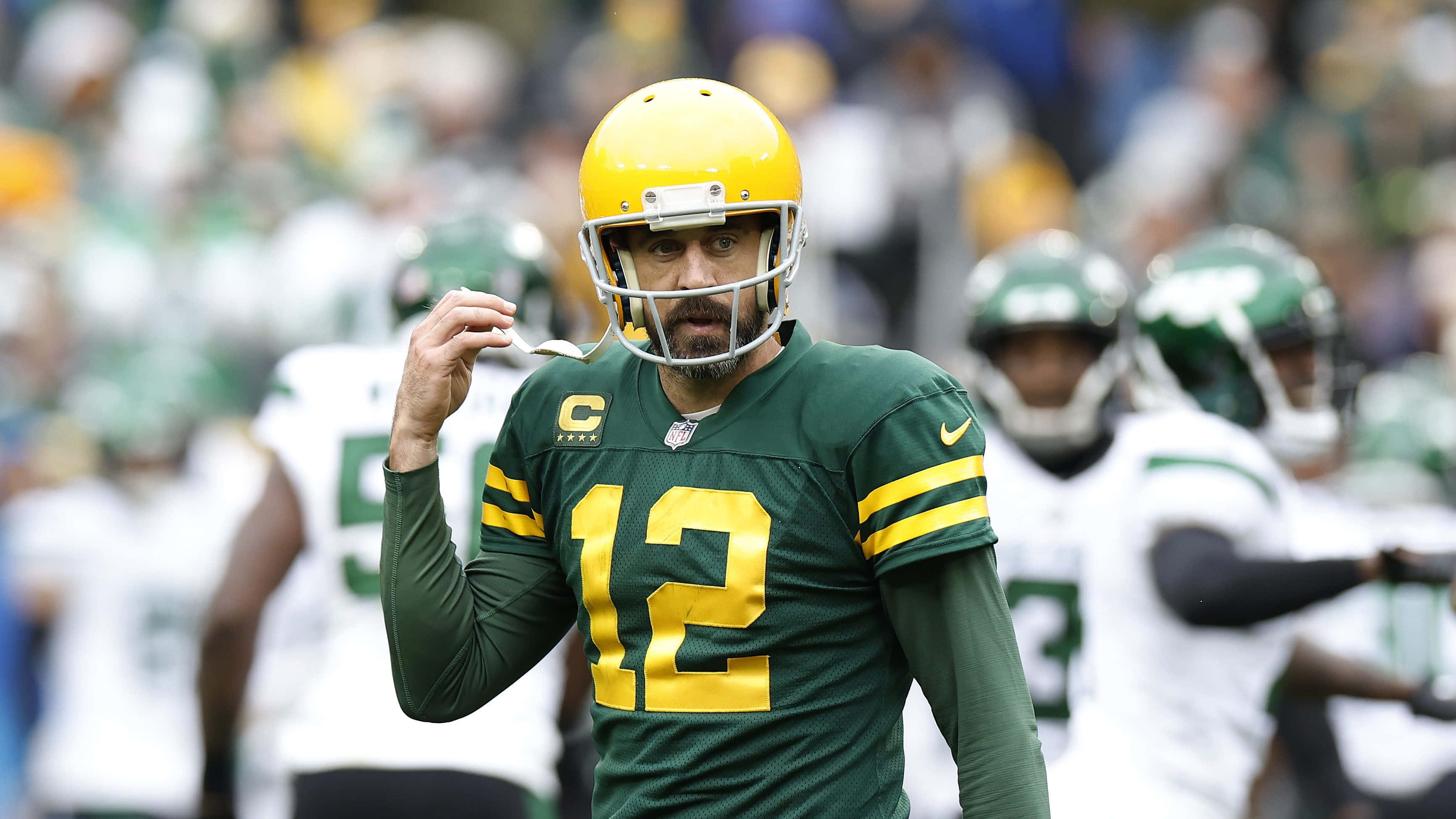 Aaron Rodgers，超級碗冠軍與NFL球星 壁紙