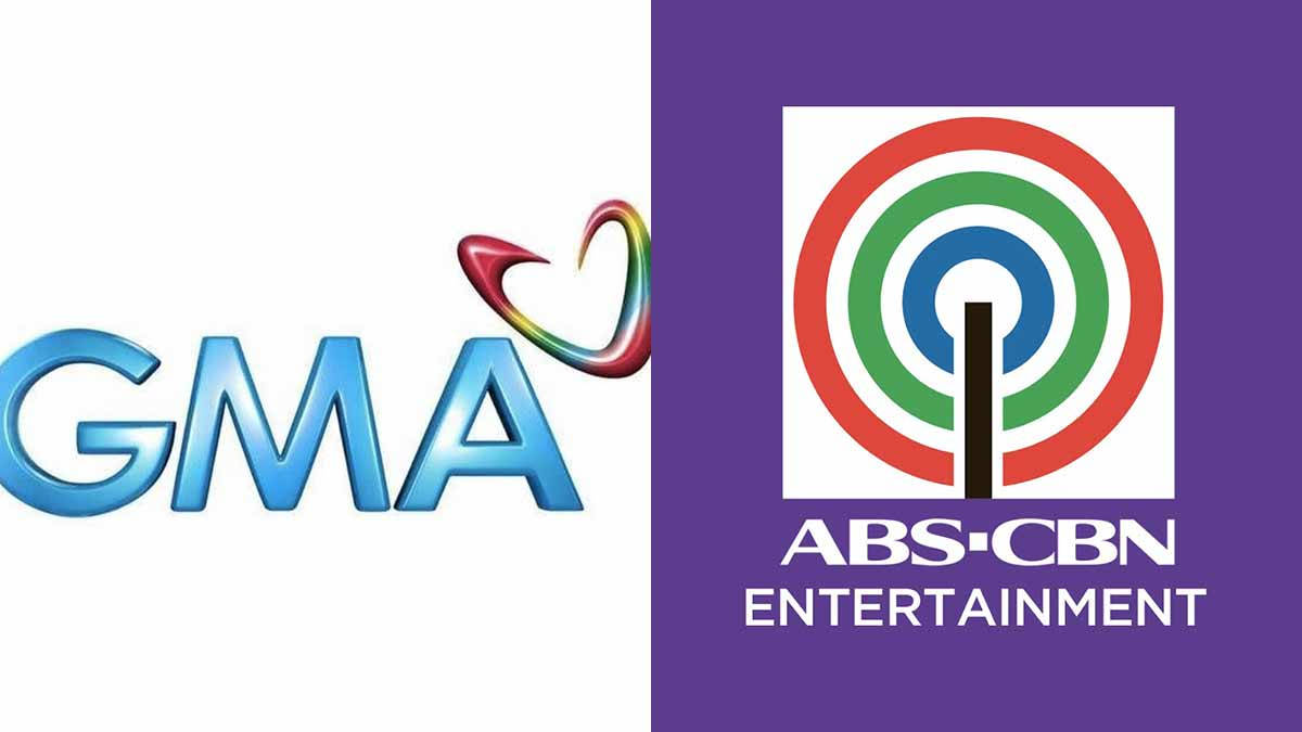 GMA 和 ABS-CBN Entertainment 標誌並排