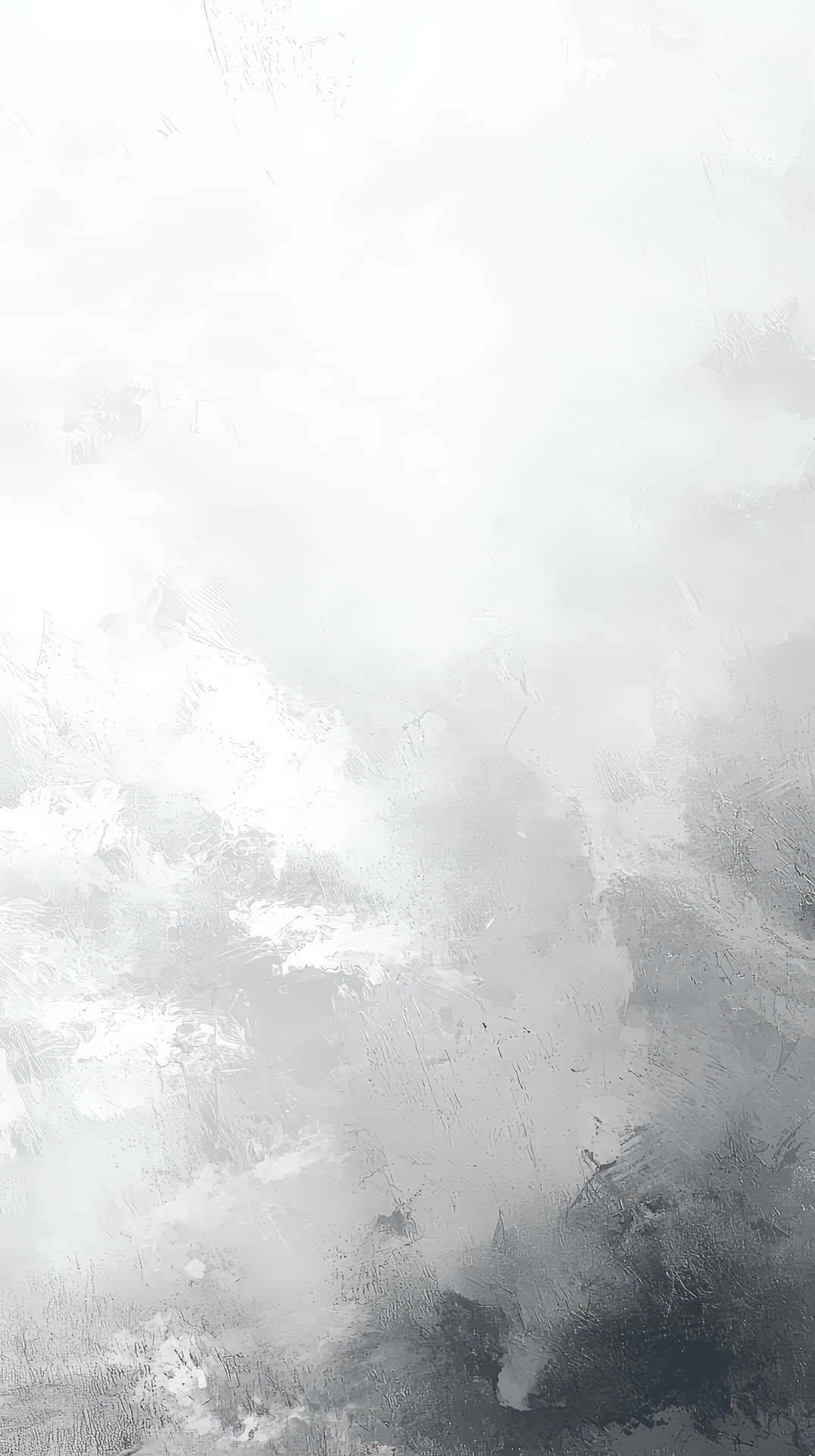 帶有柔和筆觸圖案的抽象灰色和白色紋理壁紙。