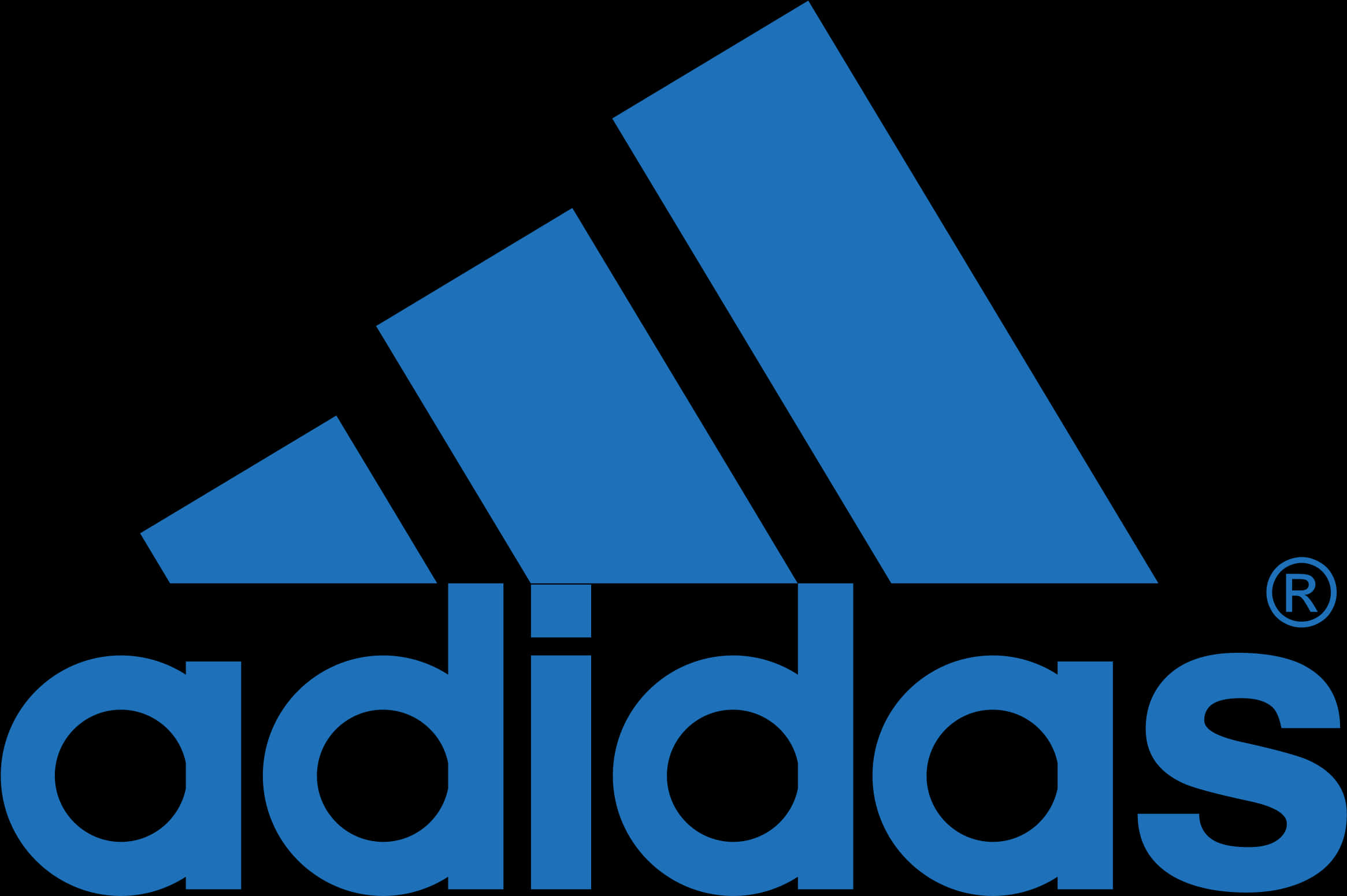 Adidas 標誌 藍色背景 壁紙