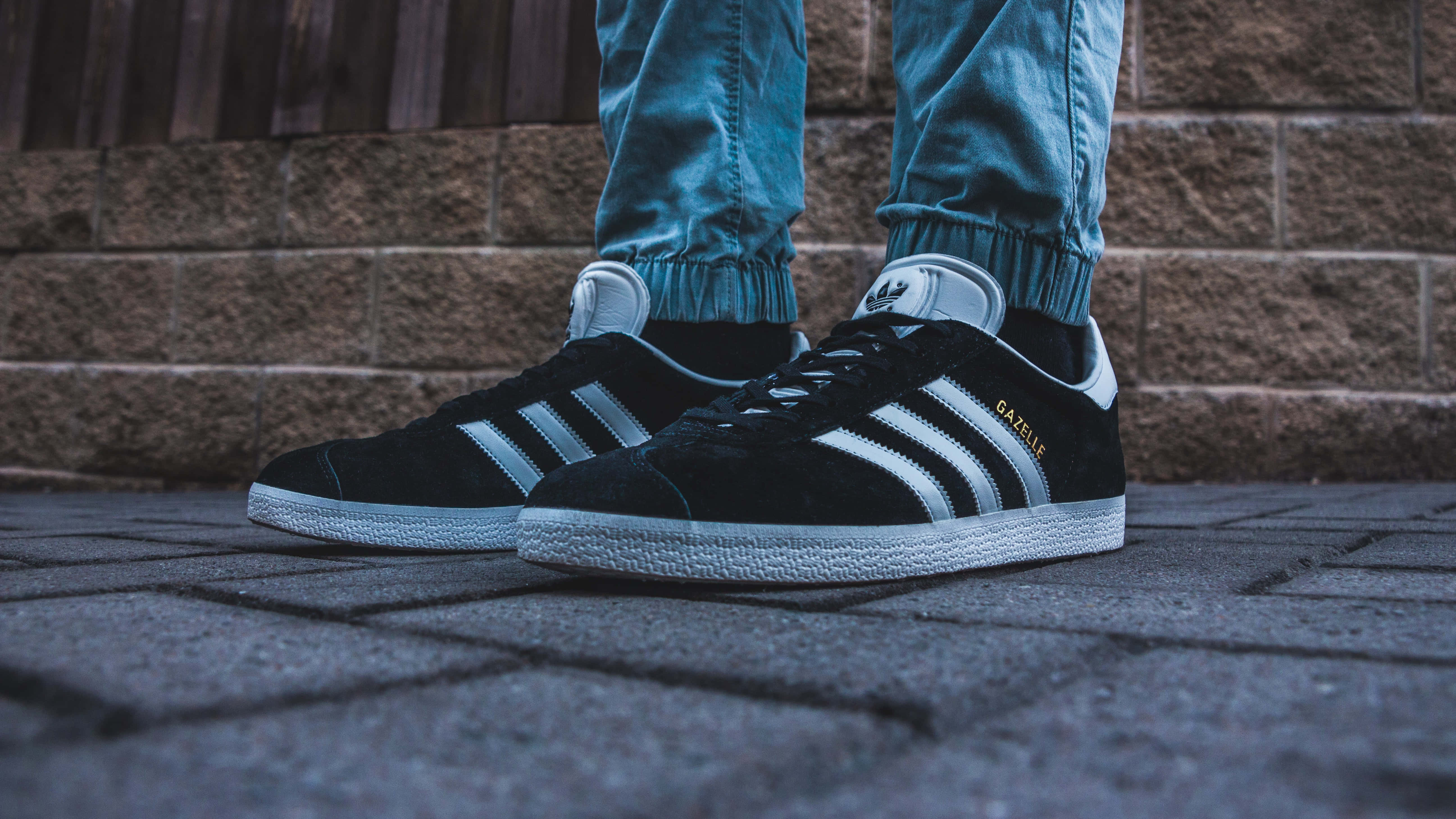 adidas gazelle - 黑色 / 白色 壁紙