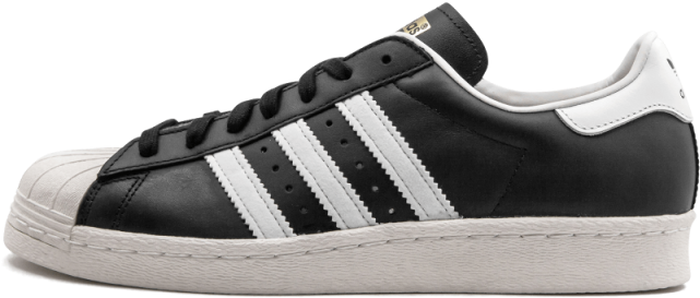 Adidas 經典黑白波鞋側面視角 壁紙