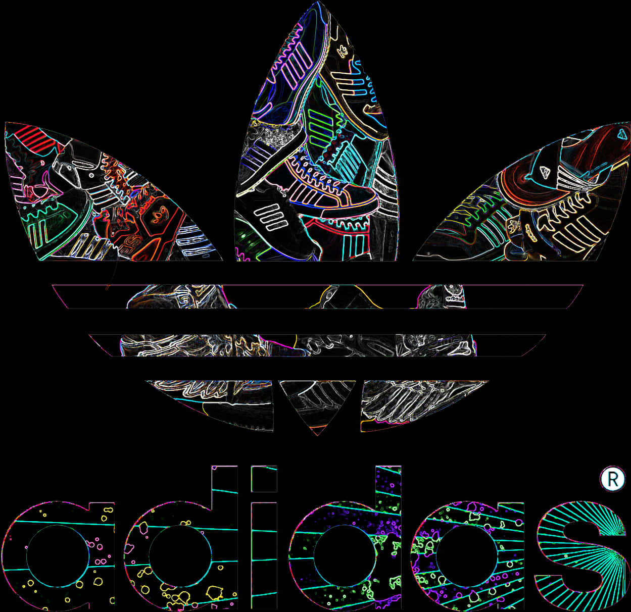 Adidas標誌藝術演繹 壁紙