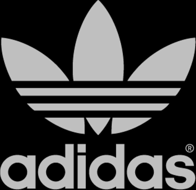 Adidas Trefoil 標誌 黑白 壁紙