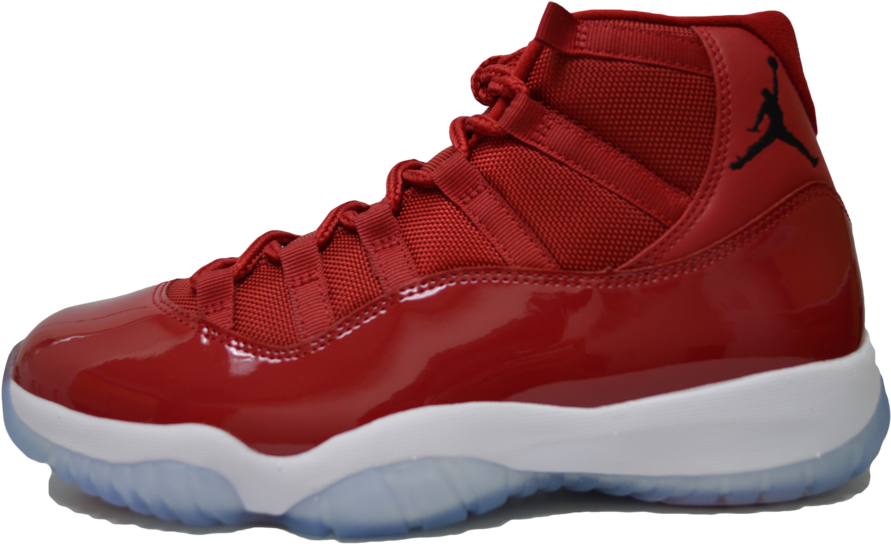 紅色Air Jordan11球鞋.PNG 壁紙