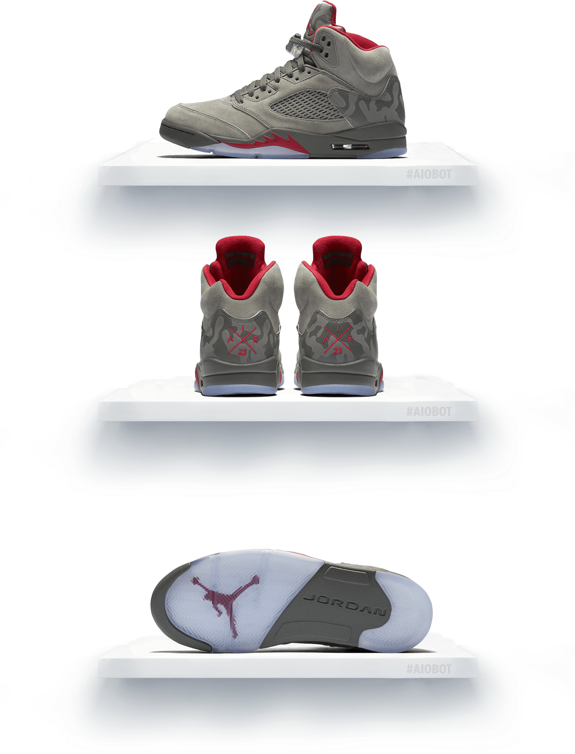 Air Jordan5 Retro 運動鞋展示 壁紙