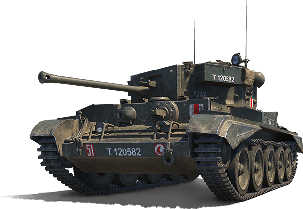 軍用坦克 AJAX T120582 壁紙 — 一個詳細的3D渲染軍事坦克，帶有可見標記和履帶，背景為黑色。