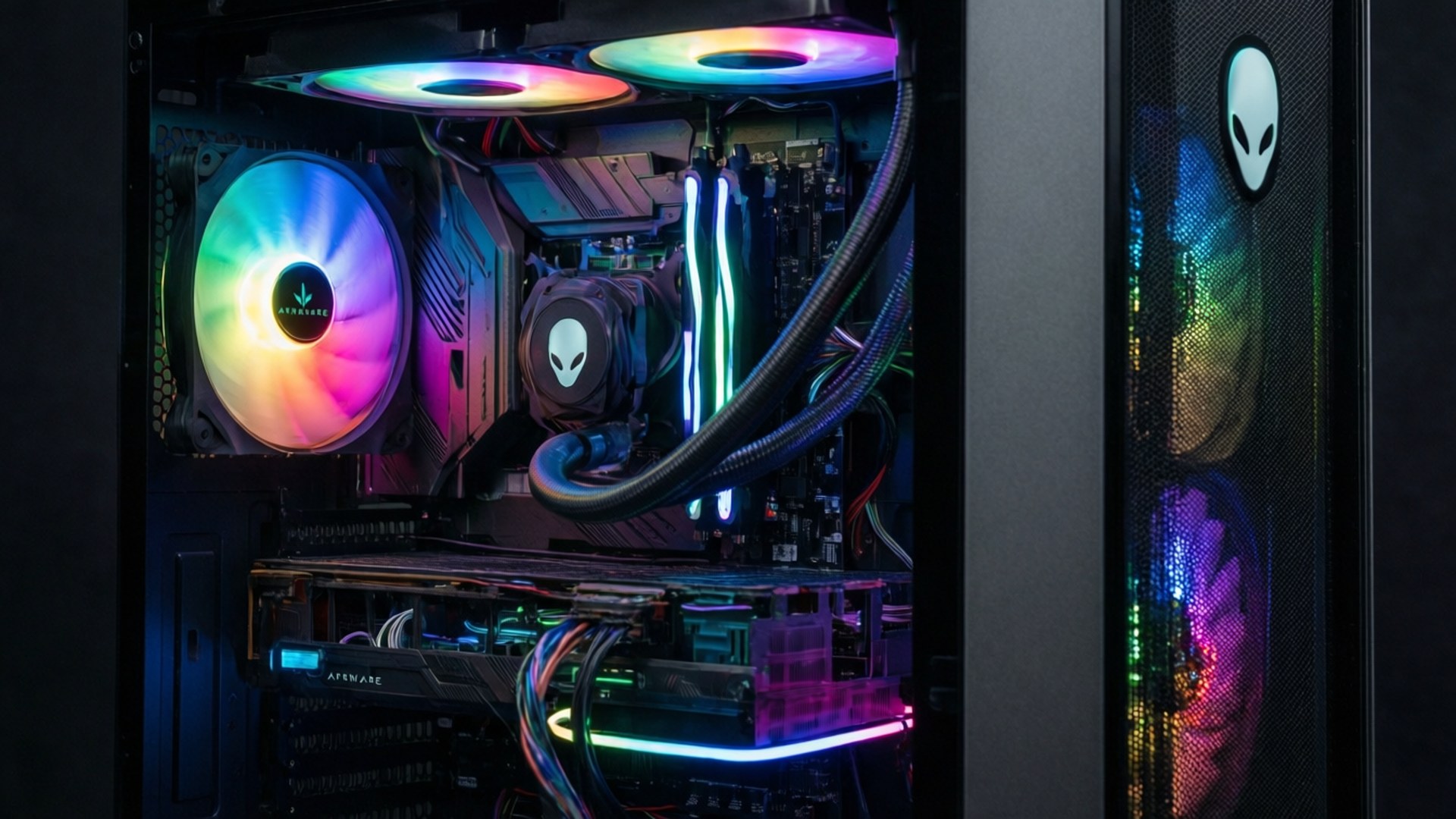 Alienware 電腦內部 壁紙