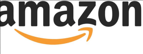 Amazon 標誌微笑 壁紙 — Amazon 標誌以粗體黑色文字呈現，並帶有一條從 'a' 彎曲到 'z' 的橙色箭頭，背景為純白色。