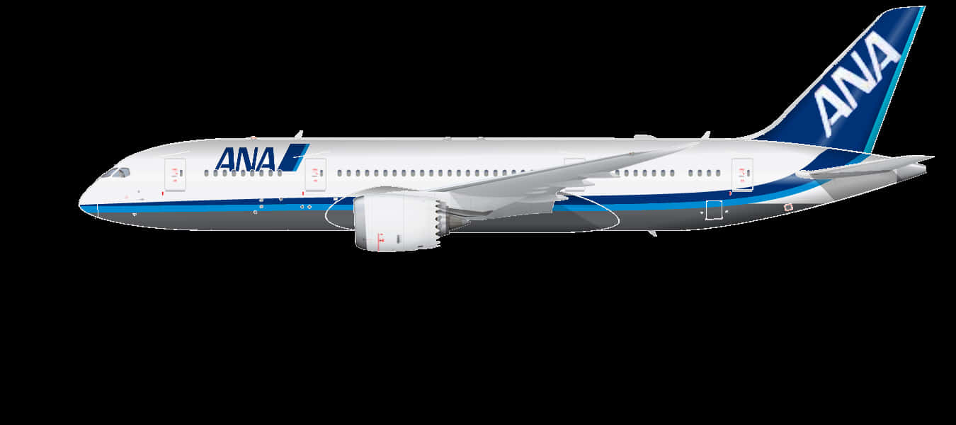 ANA 波音787 夢想客機 側面圖 壁紙