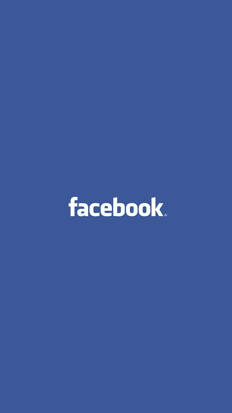 純藍色背景上的Facebook標誌