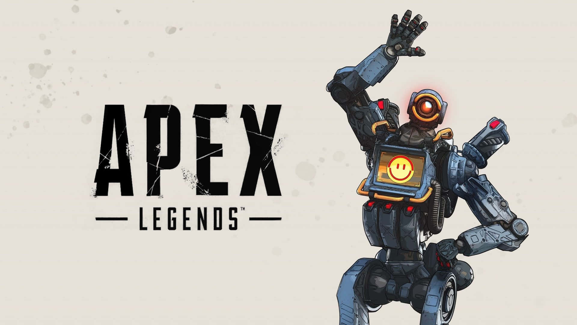 來自Apex Legends的機械人角色，揮舞著笑臉裝置。