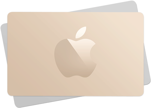 Apple標誌名片樣機 壁紙 — 一部時尚的黃金 MacBook 筆記型電腦，蓋子中央有一個簡約的 Apple 標誌，背景為純白色。