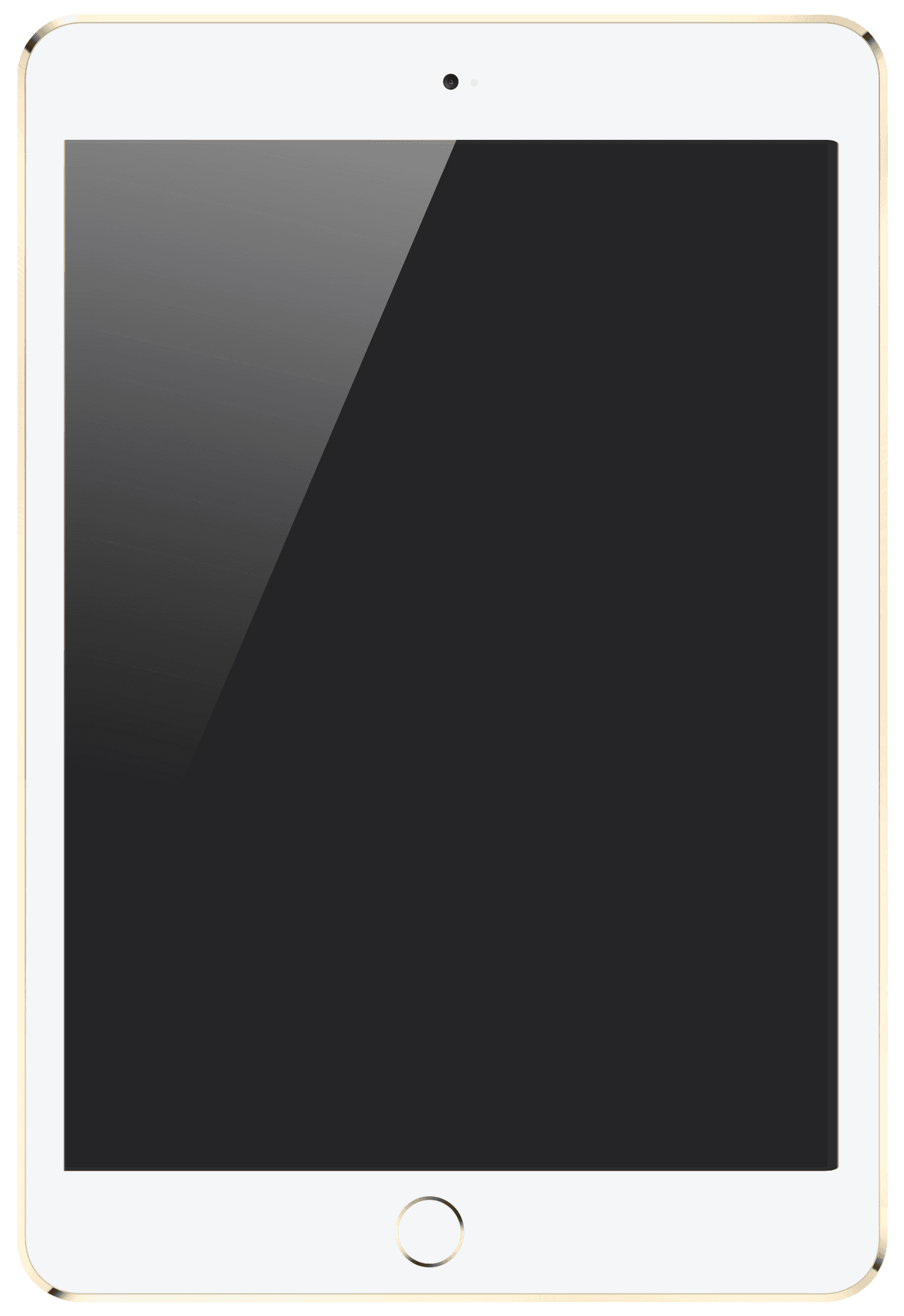 Apple iPad 金色正面視圖 壁紙