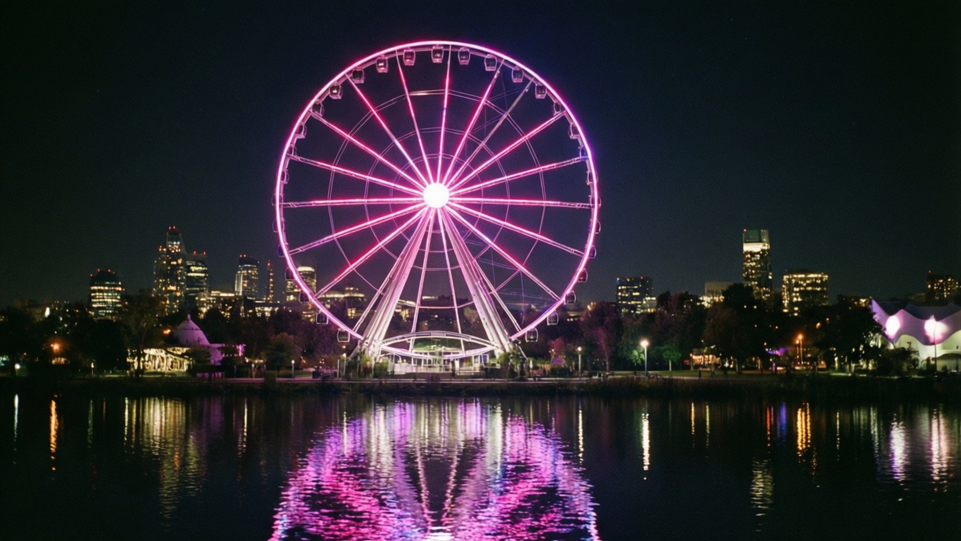 Astroworld 摩天輪夜光 壁紙