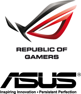 ASUS ROG 標誌設計 壁紙 — 一個時尚的紅黑ROG標誌，具有銳利的棱角設計，置於純黑色背景上。