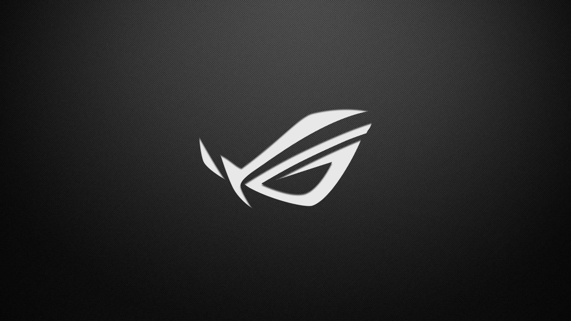 深色紋理背景上的ROG遊戲標誌