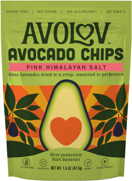 Avo Lov 牛油果脆片 粉紅喜馬拉雅鹽 包裝 壁紙