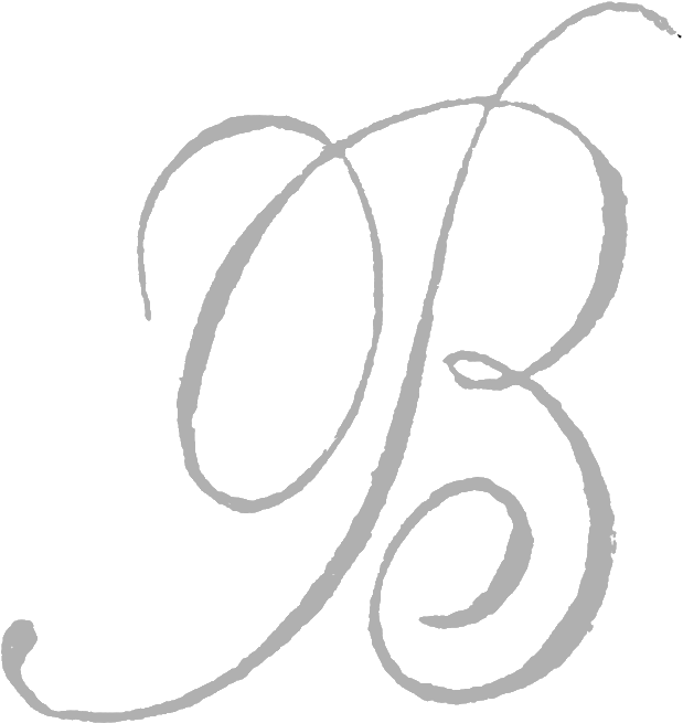 優雅手寫體字母B 壁紙 — 優雅的銀色草書字母B在純黑色背景上旋轉，帶有柔軟的筆觸紋理。