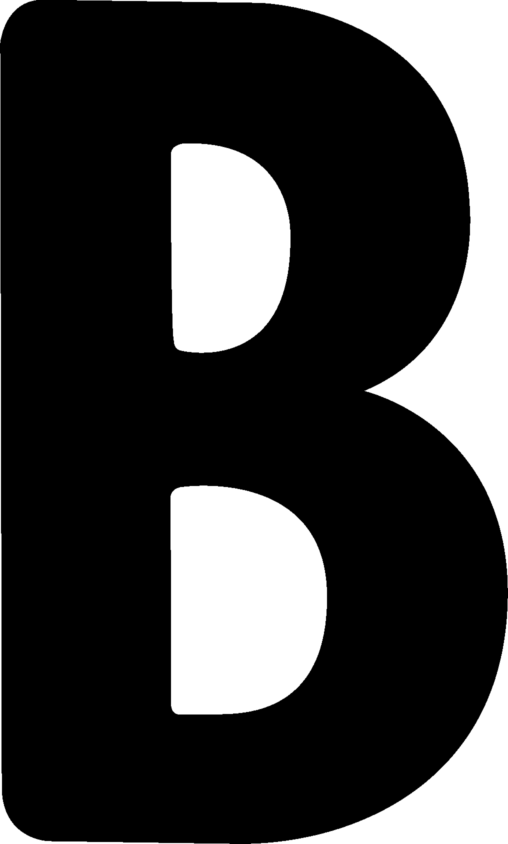 黑色字母B圖形 壁紙 — 純黑色背景，沒有可見的元素或細節。