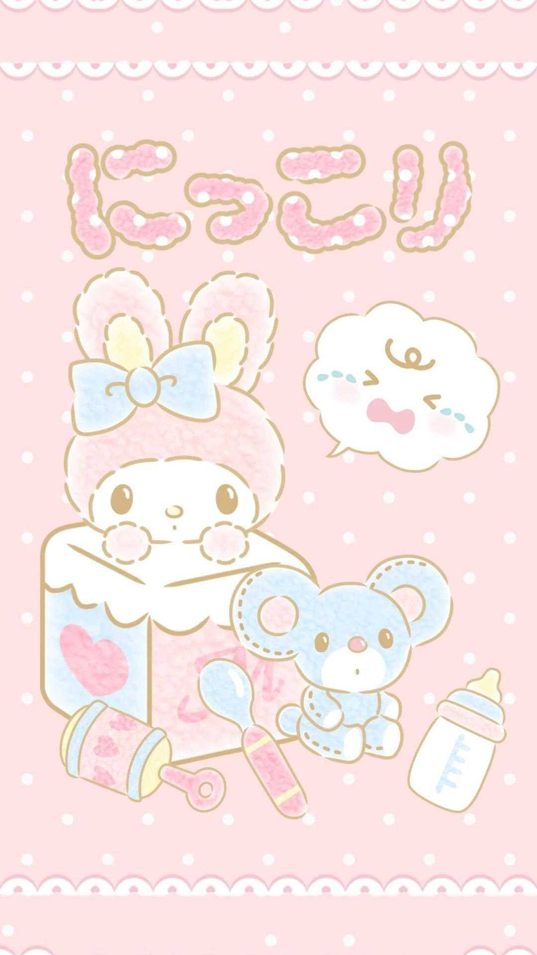 Baby My Melody 與 Flat 壁紙