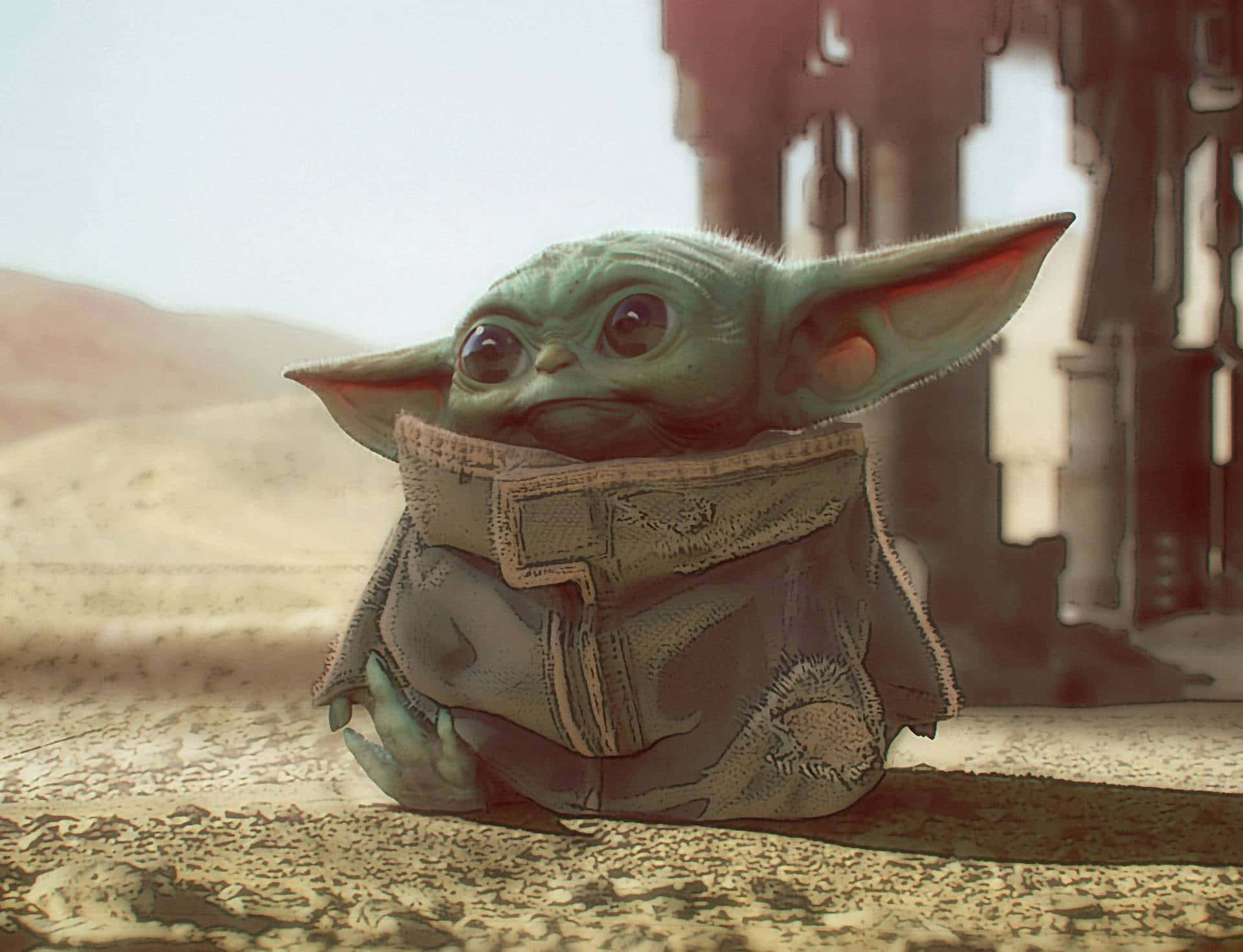 Baby Yoda 背景 壁紙
