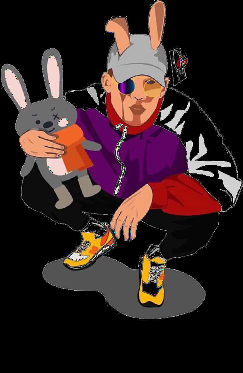 Bad Bunny 卡通兔仔 壁紙