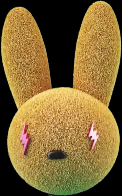 Bad Bunny 標誌毛絨背景 壁紙