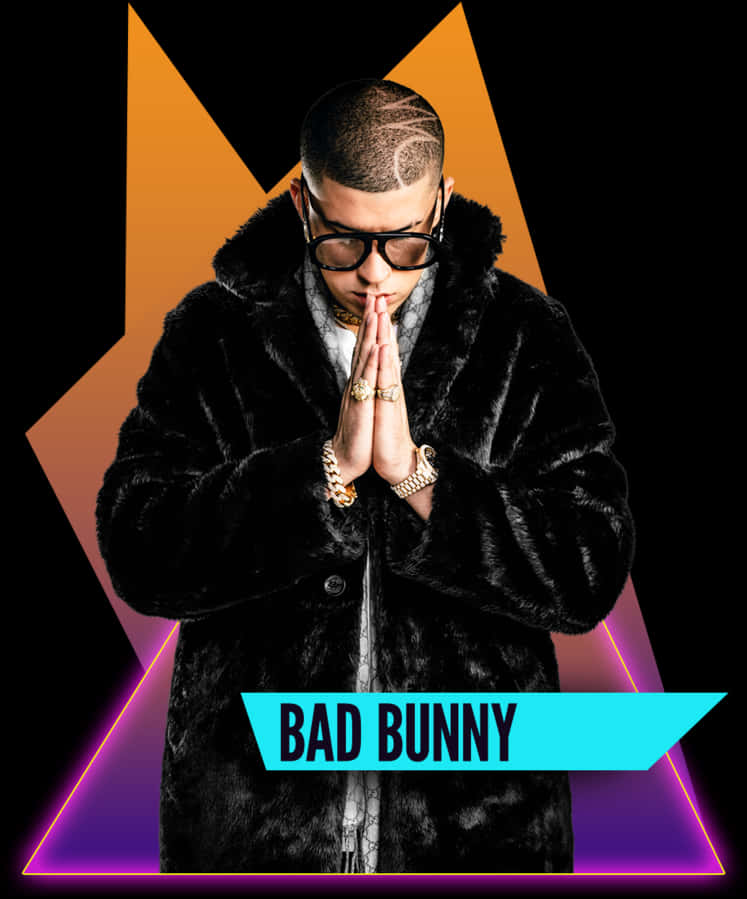 Bad Bunny 祈禱姿勢 壁紙