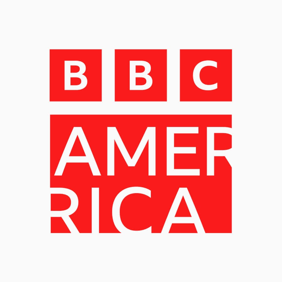 BBC America電視網絡標誌（紅白配色）。