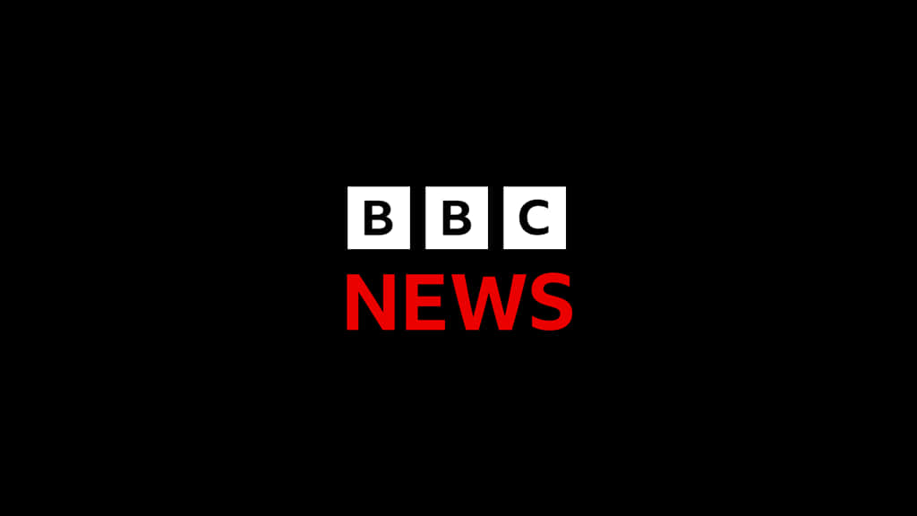 BBC News 標誌，白色和紅色文字在黑色背景上。