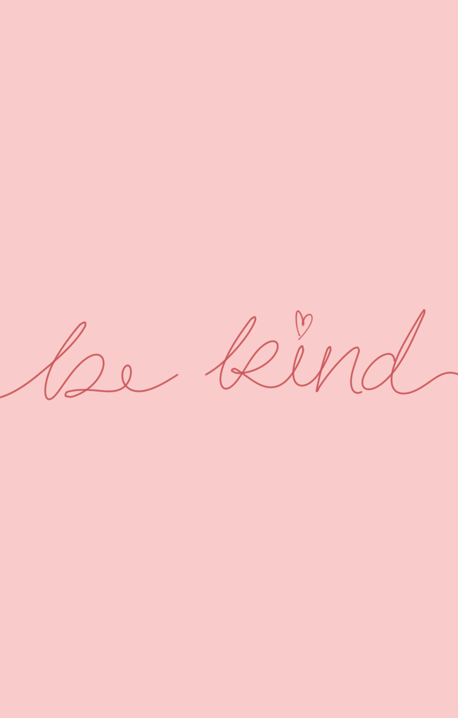 be kind 手寫文字在粉紅背景上 壁紙