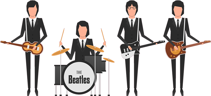Beatles 動畫樂團組合 壁紙