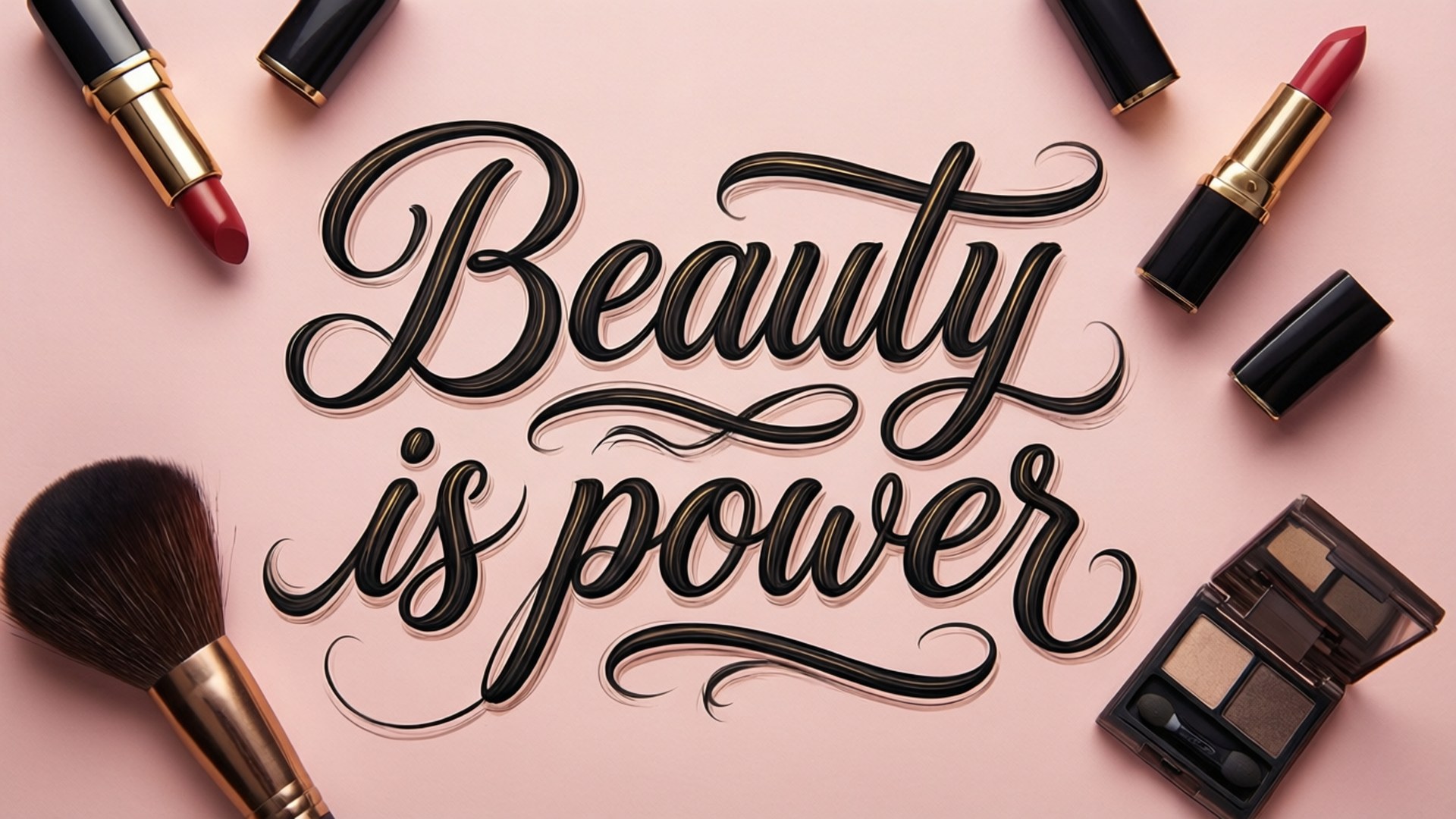 Beauty is Power 名言 壁紙