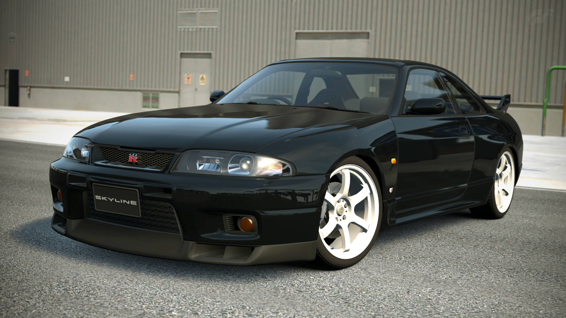 黑色尼桑Skyline GTR R33壁紙