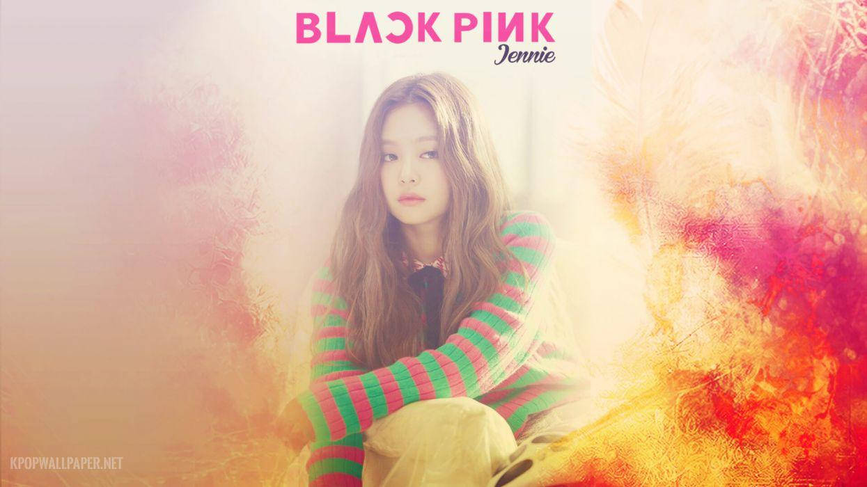BLACKPINK 金珍妮與抽象背景