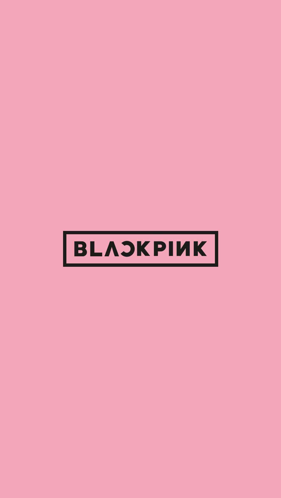BLACKPINK 標誌於粉紅背景上 壁紙