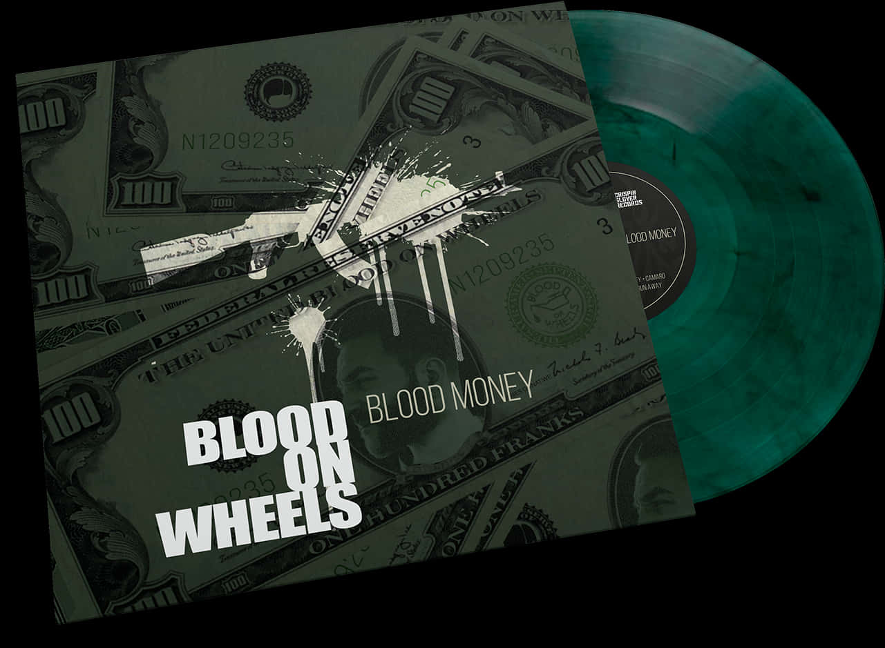Blood on Wheels《血錢》黑膠唱片封面 壁紙