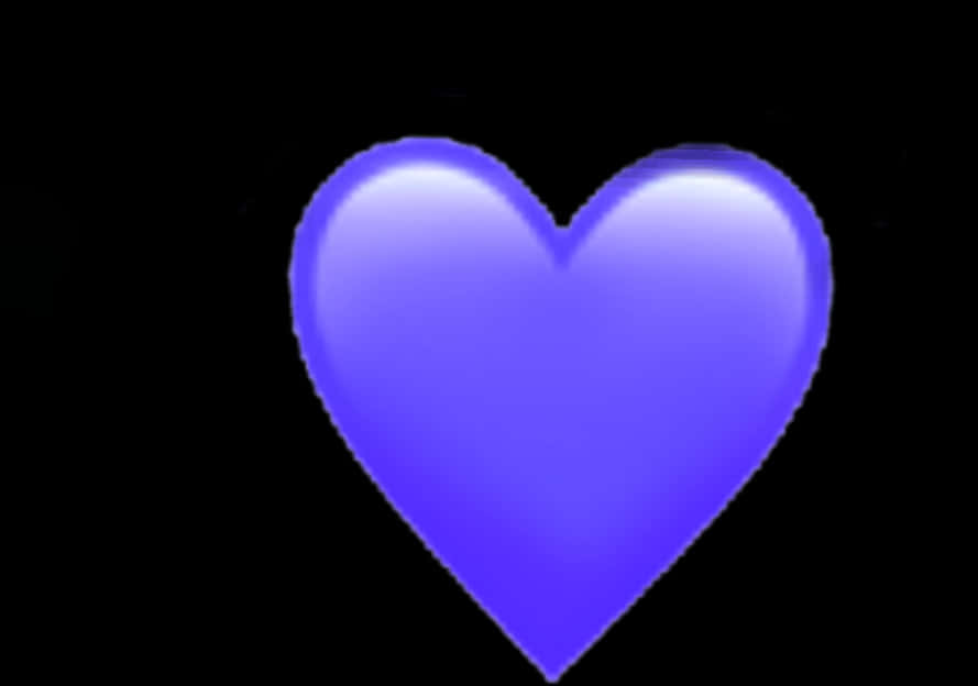 Blue Neon Heart Black Background 壁紙