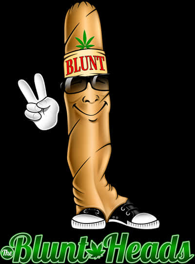 動畫角色Blunt比出和平手勢 壁紙