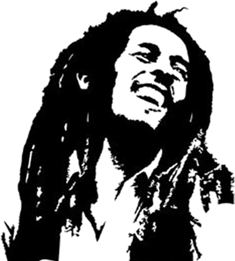 Bob Marley 剪影藝術 壁紙