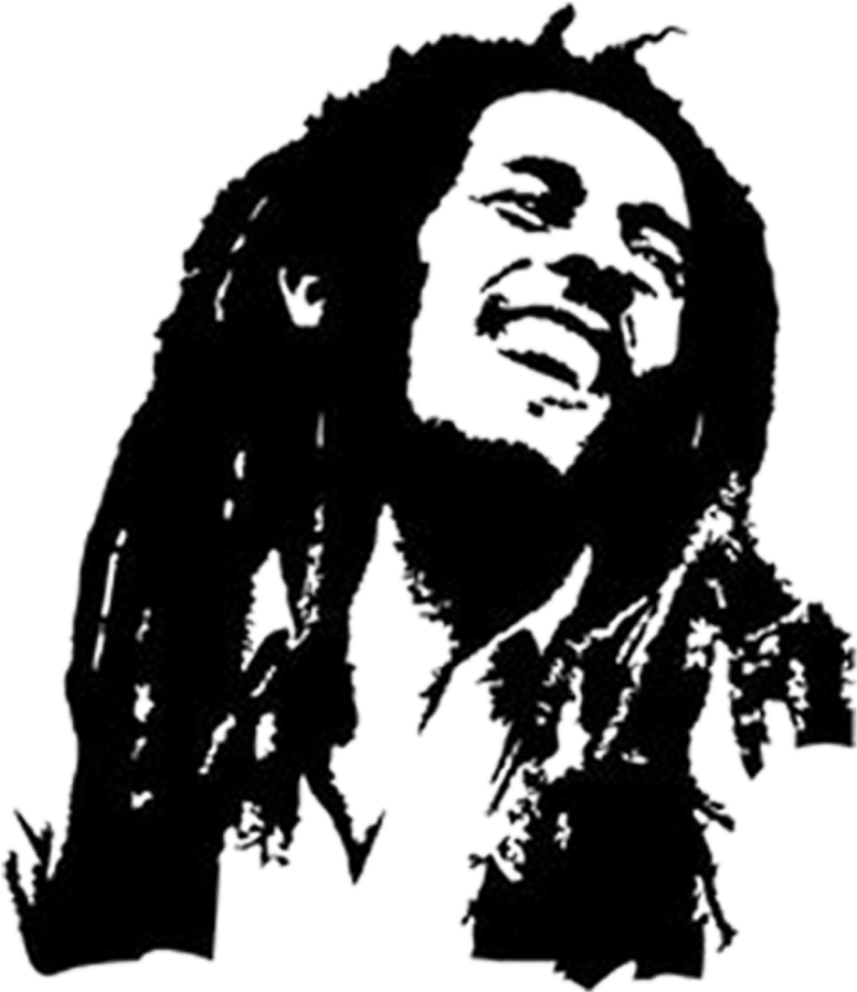 Bob Marley 剪影藝術 壁紙