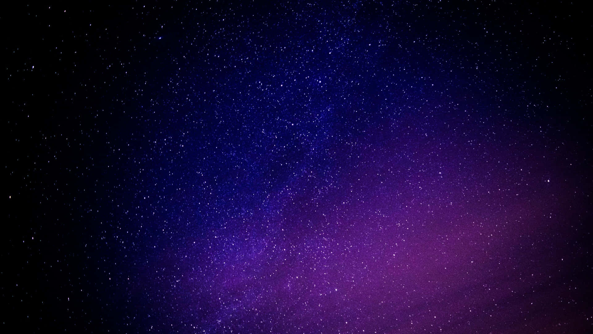 廣闊的星空，帶有紫色和藍色的宇宙雲