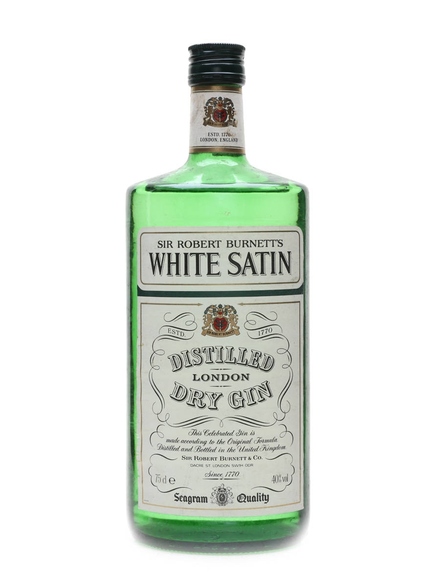 復古綠色氈酒瓶，帶有華麗標籤和徽章