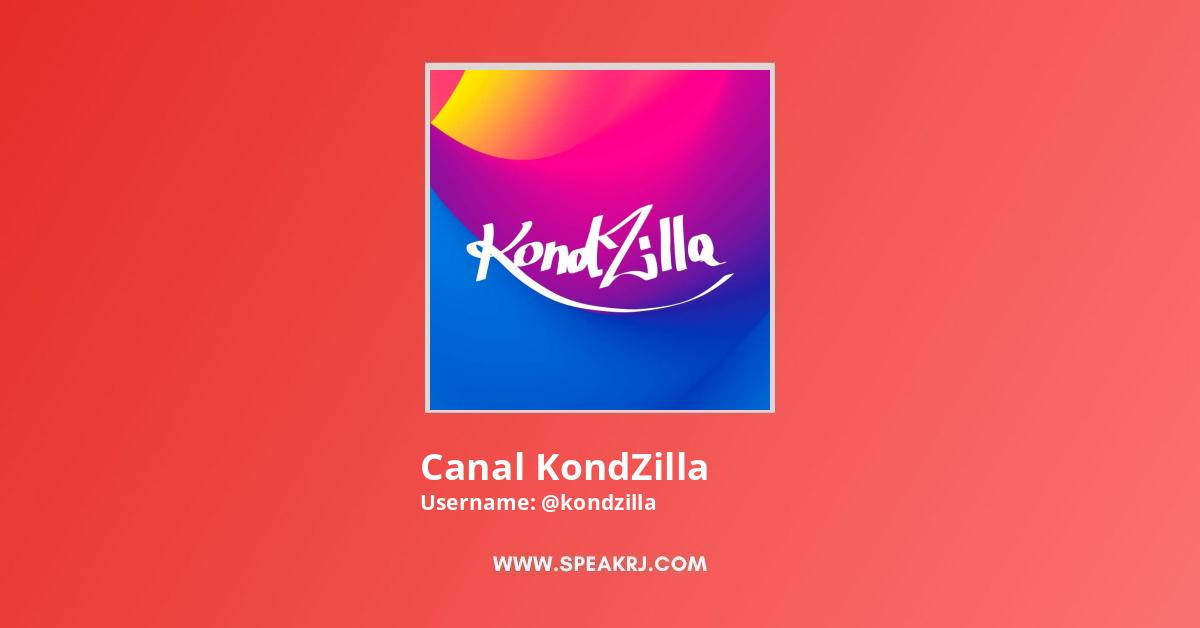 KondZilla 標誌，帶有漸變色彩和頻道資訊，背景為珊瑚色。