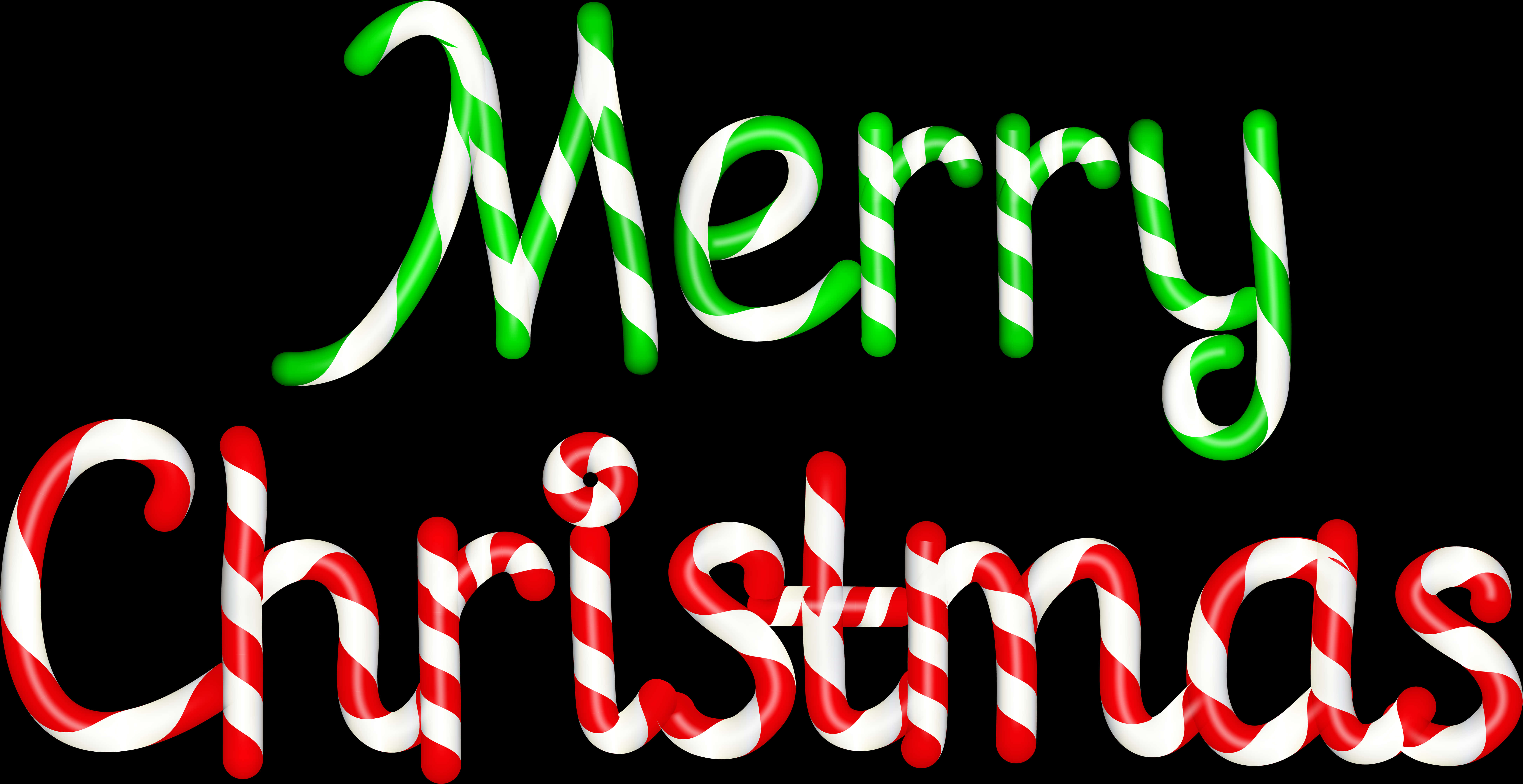 Candy Cane Merry Christmas 文字 壁紙