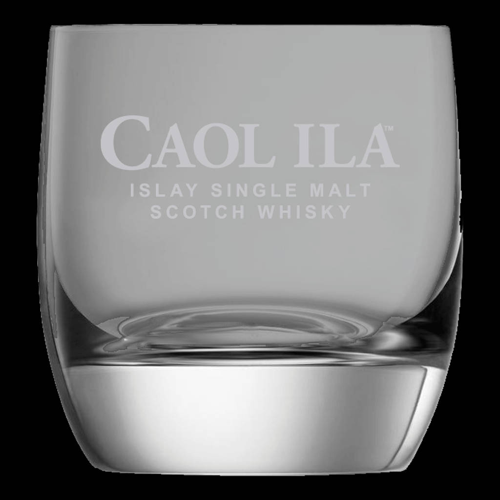 用於Caol Ila Islay Single Malt Scotch Whisky的蝕刻威士忌杯。