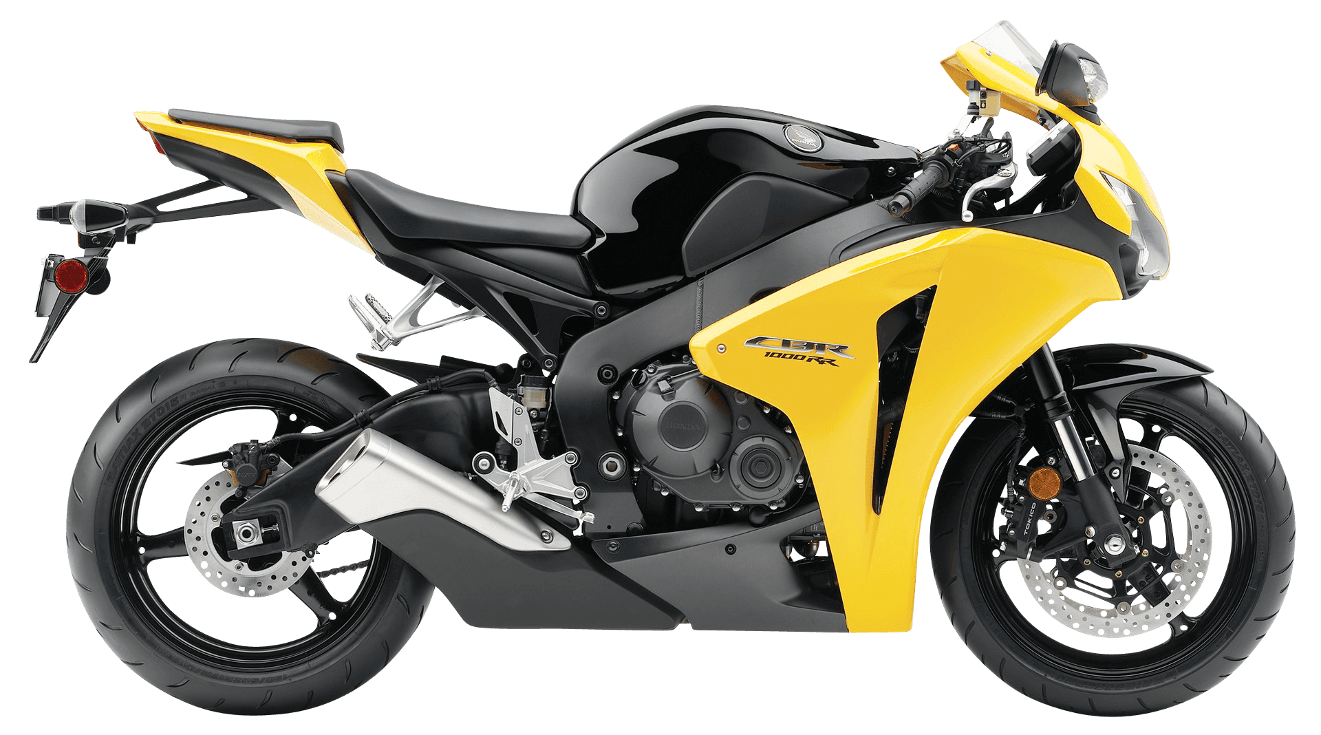 本田 CBR1000RR 黃黑色賽車電單車 壁紙