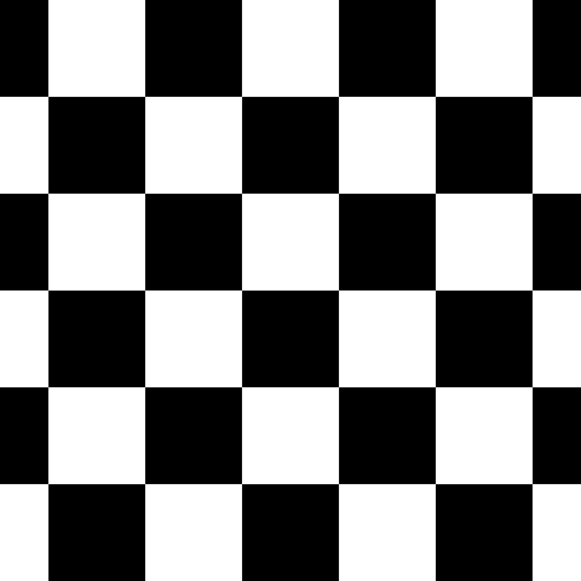 黑白棋盤格圖案在整個圖像中重複。